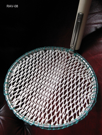 Dänischer Bernstein-Kescher, handgefertigt – klein, Netz 10 mm x 10 mm